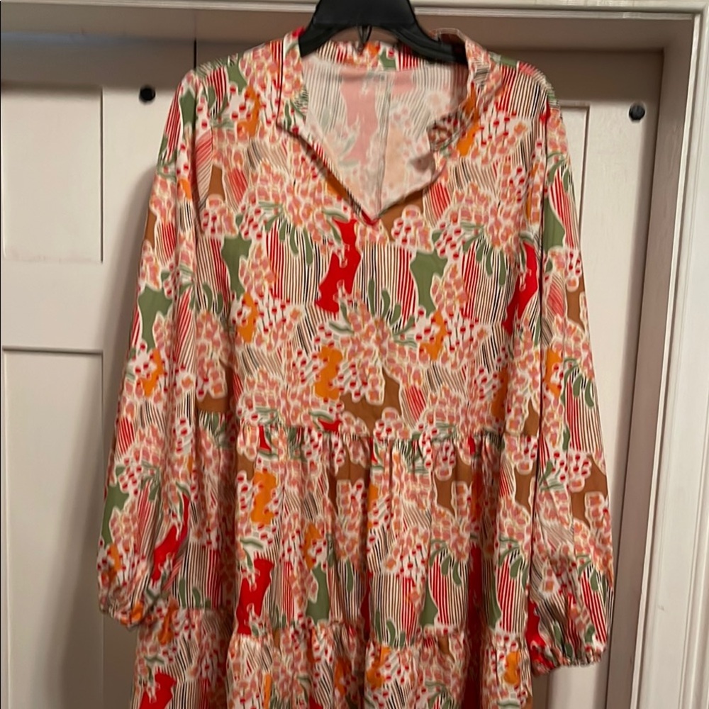 Floral Long Sleeve Dress